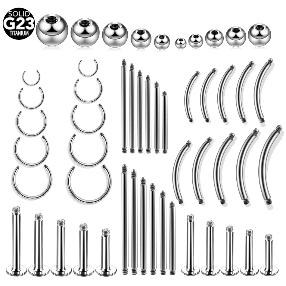 Body Jewelry Replacement Ball - 10 pz/lotto titanio filo bilanciere accessori