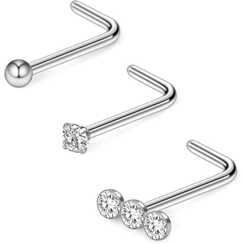 Body Jewelry Surgical Steel - 3 pezzi, 20G, anelli per piercing
