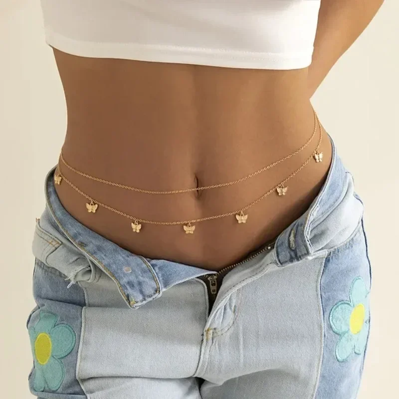 Body Jewelry For You - Nuovo fascino sexy doppio strato catena