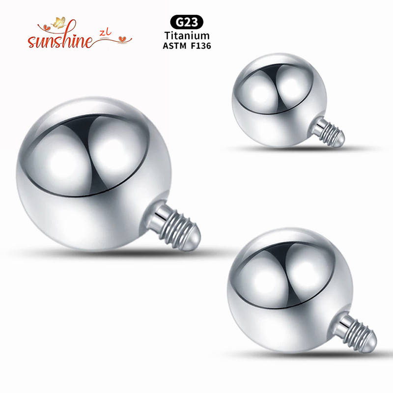 Body Jewelry Replacement Ball - 1 pz filettatura interna sfera di