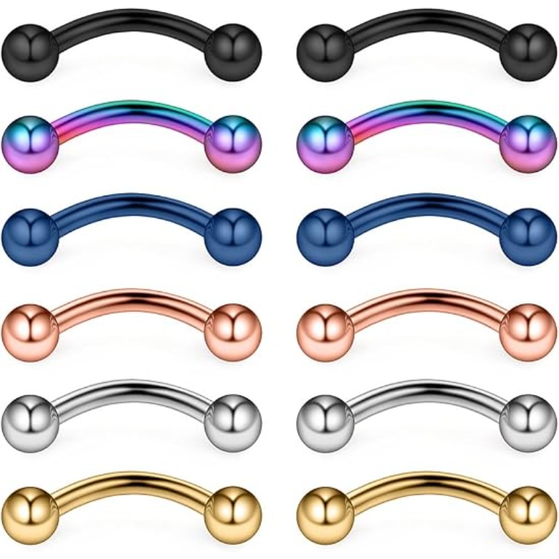 12 pezzi, anelli da 16G in acc - Body Jewelry Surgical Steel recensione e prezzo