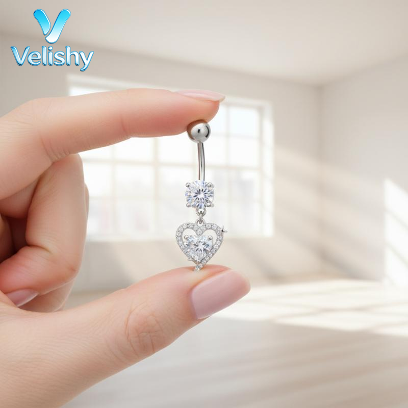 Anello Pendente per Ombelico i - Body Jewelry Surgical Steel recensione e prezzo