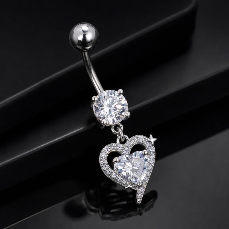 Anello Pendente per Ombelico i - Body Jewelry Surgical Steel recensione e prezzo