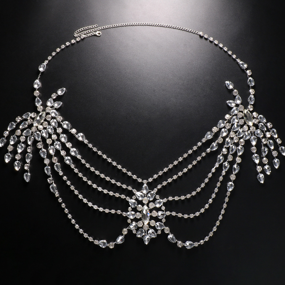 Boho Crystal Collana a catena  - Body Jewelry Necklace recensione e prezzo