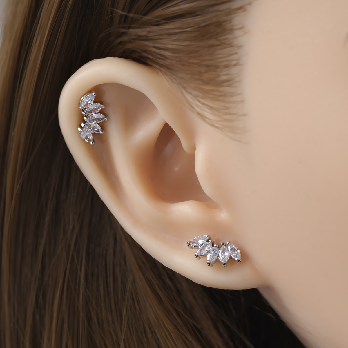 2 pezzi orecchini cartilagine  - Body Jewelry Surgical Steel recensione e prezzo