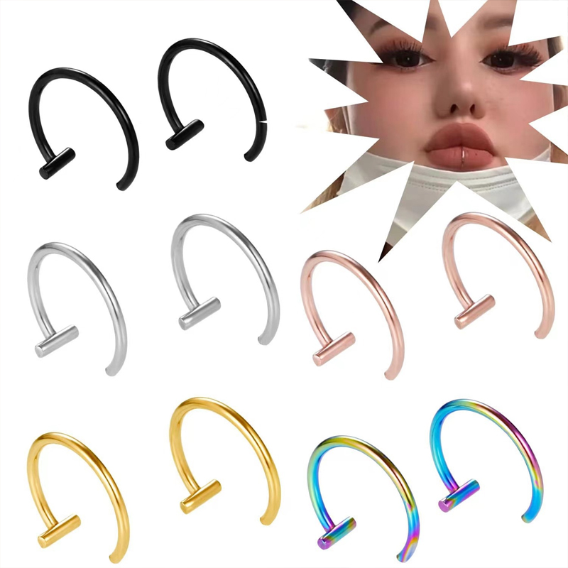 Orecchini a cerchio aperti in  - Body Jewelry Surgical Steel recensione e prezzo