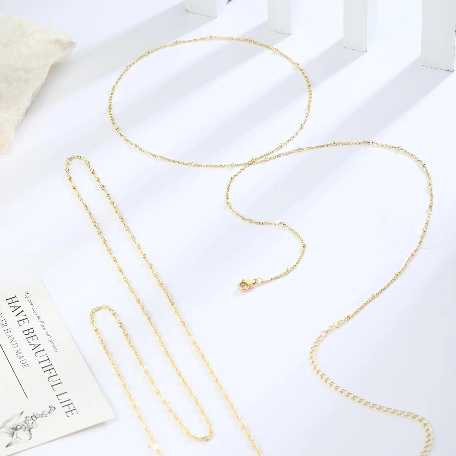 14k placcato oro 26-33 pollici - Body Jewelry For You recensione e prezzo