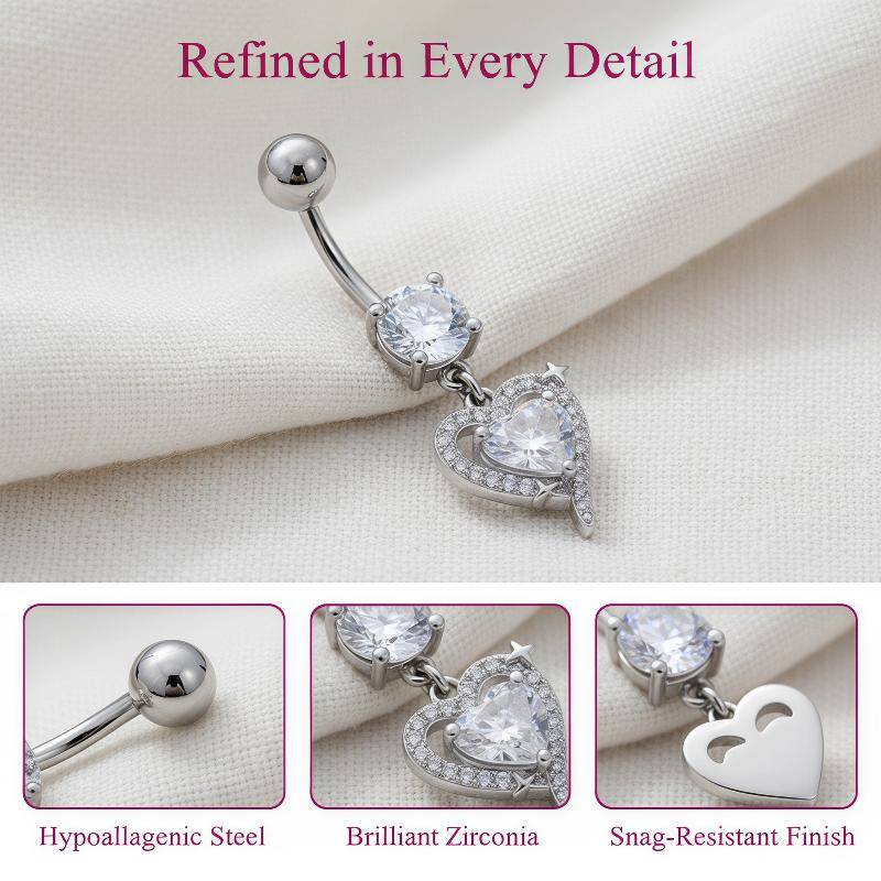 1 Pezzo Squisito Anello Penden - Body Jewelry Surgical Steel recensione e prezzo